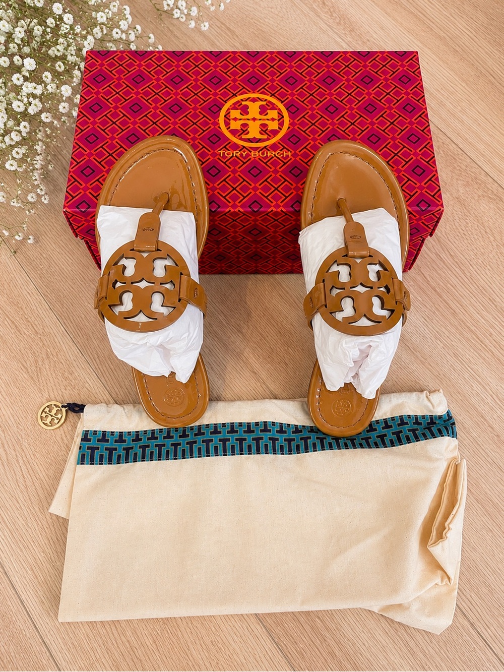 Tory Burch Miller Patent Leather Sandals